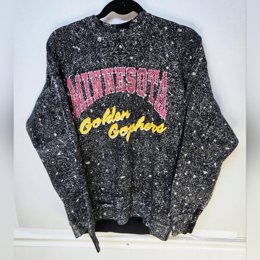Vintage Minnesota Golden Gophers Fruit Of The Loom Crewneck Sweatshirt Size L